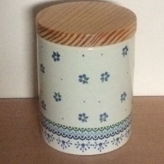 木蓋つき 陶器