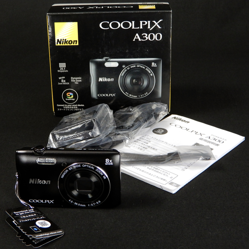 Nikon デジタルカメラ COOLPIX A300 光学8倍ズーム 2005万画素 ブラック 未使用？