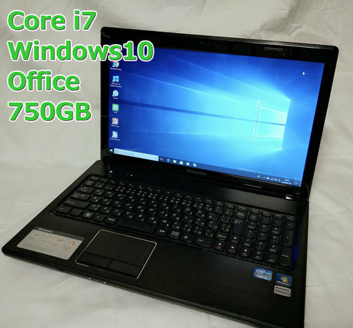 爆速Core i7！/4GB/750GB/office/Win10
