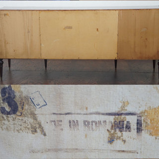 ■東欧ヴィンテージ■ルーマニア製■マホガニー/メープル■サイドボード/キャビネット■