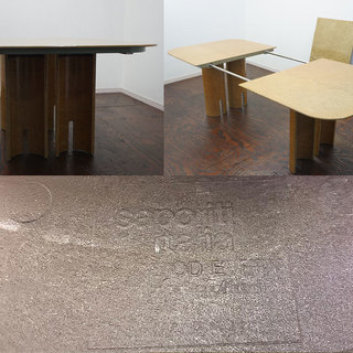 ■イタリア製■Saporiti Italia■サポリティイタリア■バーズアイメープル■伸張式ダイニングテーブル■ 