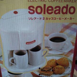 コーヒーメーカー、カップ2個付　100円