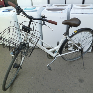 南12条店 白/ホワイト 自転車/シティサイクル 27インチ 6段変速