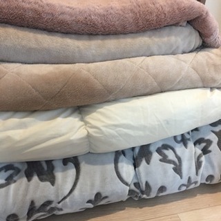 シングル毛布2枚、敷パッド、掛布団、コタツ布団 セット