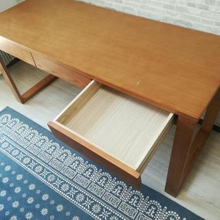 引出し付き デスク＊テーブル＊ナチュラルカラー(ディノス)