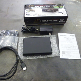 R 中古 ELECOM HDMI分配器 1入力 2出力 VSP-...