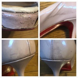 お値下げしました！Christian Louboutin 36 1/2 ピンクベージュ ...