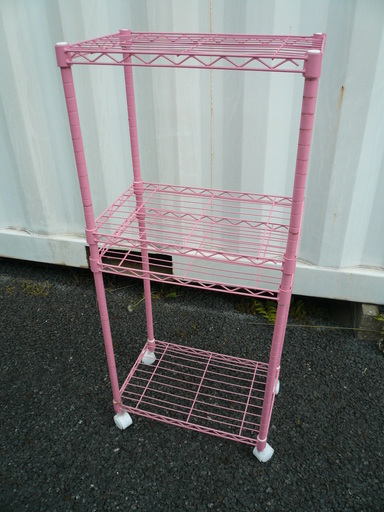 メタルラックスチールラックピンク ピヒ丸 松戸の収納家具 棚 シェルフ の中古あげます 譲ります ジモティーで不用品の処分