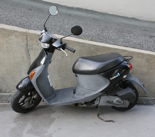 スズキ Let's 4 マフラー新品交換 セル キック 始動OK 原付 50cc