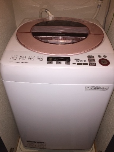 8L全自動洗濯機SHARP2016年製(5年保証支払済)