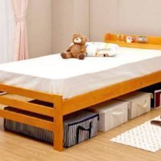 激安☆お布団下の通気対策にバッチリ！！シングル用すのこベッド！】