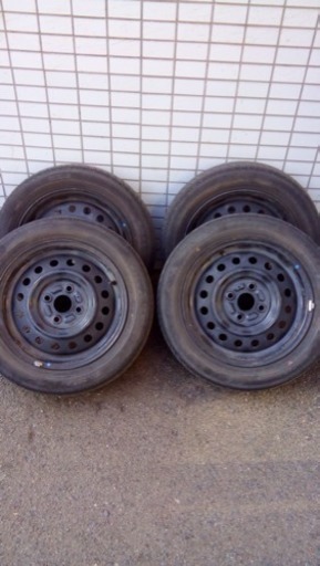 スズキ純正スチールホイール14インチ155 65r 14 タイヤ付き Reo 元町のタイヤ ホイール の中古あげます 譲ります ジモティーで不用品の処分