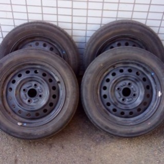 スズキ純正スチールホイール14インチ155 65r 14 タイヤ付き Reo 元町のタイヤ ホイール の中古あげます 譲ります ジモティーで不用品の処分