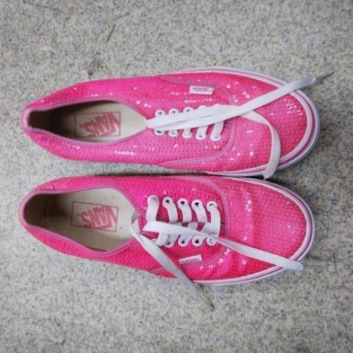 Vans バンズ スニーカー スパンコール 24 5 Akira 千鳥橋の靴 バッグの中古あげます 譲ります ジモティーで不用品の処分