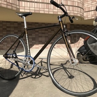 売り切れました！MASI ピストバイク ゴールドラメ×ブラック
