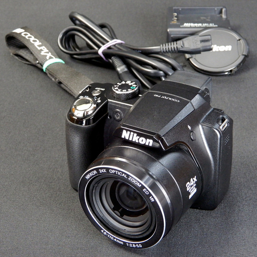 ニコン デジタルカメラ クールピクスP90 光学24倍ズーム　ブラック COOLPIX P90 Used美品