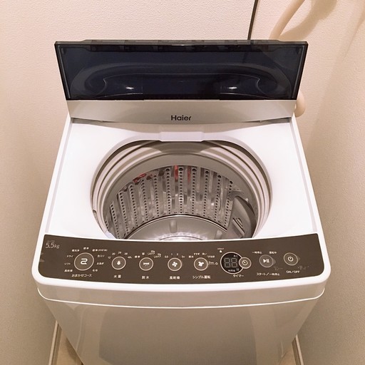 【再募集！】ハイアール 5.5kg 全自動洗濯機　ブラックHaier JW-C55A-K