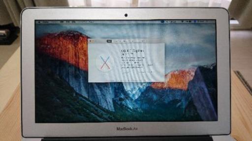 apple macbook air 11インチ 4GB 2015年製 シルバー