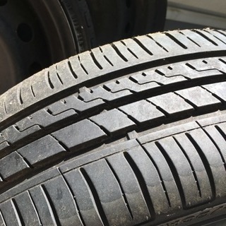 タイヤ、ホイール 軽用16インチ鉄チンホイール、バリ山