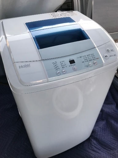 大竹様御予約中2014年製ハイアール全自動洗濯機5キロ美品！千葉県内配送無料！設置無料！