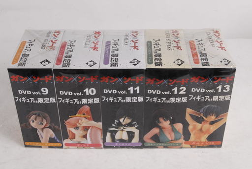 未開封　DVD ガンソード GUN×SWORD フィギュア付き　Vol.9-13 5巻セット