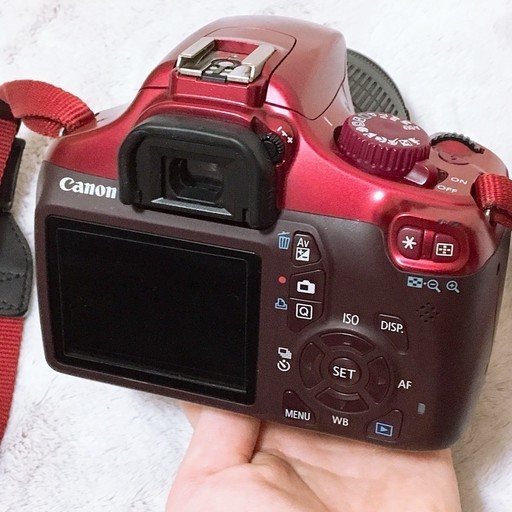 Canon デジタル一眼レフカメラ EOS Kiss X50 レンズキット EF-S18-55mm IsII付属 レッド KISSX50RE-1855IS2LK