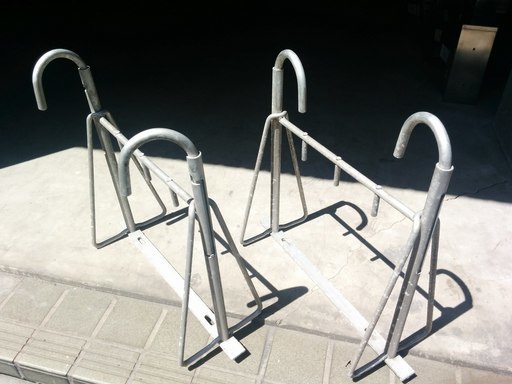 引き取り限定 アルミ製 物干し金物 13組（26台） 中古 バルコニー 吊り  