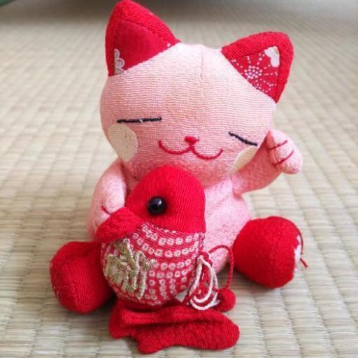 可愛い ちりめん招き猫 ゆばーば 北九州のインテリア雑貨 小物 その他 の中古あげます 譲ります ジモティーで不用品の処分