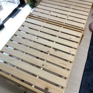 折りたたみ式すのこベッド 中居木工製