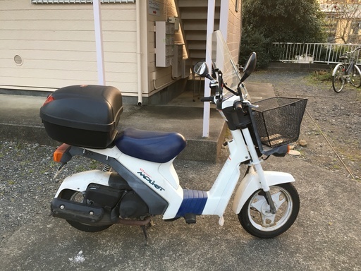 [最終値下げ] 原付 スズキ スーパーモレ サービスガイド・バイクカバー付き ロングスクリーン・リアボックス装備
