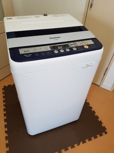 パナソニック☆NA-F60PB6☆簡易乾燥機能付き洗濯機(6.0kg) ブルー系☆極美品