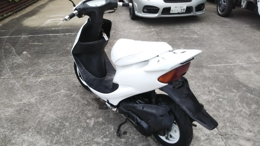 ホンダライブディオZXﾀｲﾌﾟAF35 白 ディスクブレーキ ZX羽根付