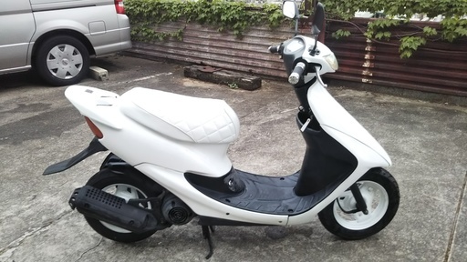 ホンダライブディオZXﾀｲﾌﾟAF35 白 ディスクブレーキ ZX羽根付