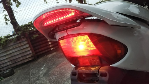 ホンダライブディオZXﾀｲﾌﾟAF35 白 ディスクブレーキ ZX羽根付