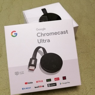 ほぼ新品　Google Chromecast Ultra （クロ...