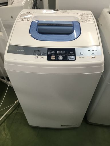 美品！HITACHI 日立 全自動洗濯機 洗濯機 NW-5MR 5kg 2012年製