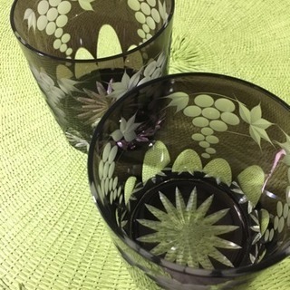 江戸切子のペアロックグラス