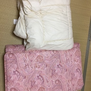 日本製 シングル布団セット ピンクペイズリー  西川