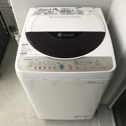 SHARP 全自動洗濯機 6.0kg シャープ
