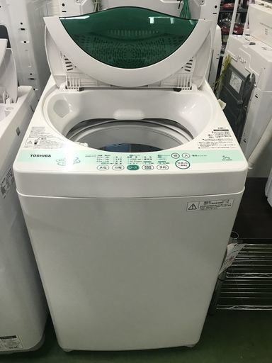 美品！東芝 TOSHIBA 洗濯機 2012年 5kg 風乾燥 ホワイト AW-505