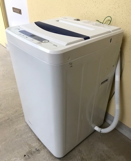 【在庫入れ替え価格　安心の3か月保証　配達・設置OK】HerbRelax　YWM-T50A1　ヤマダ電機オリジナル　全自動電気洗濯機　(5kg)