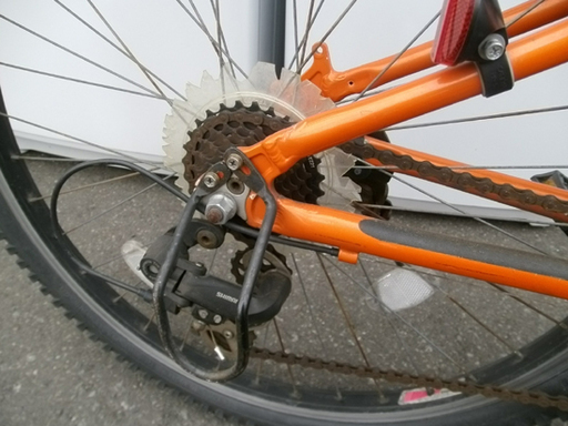 札幌市 ブリヂストン ordina/オルディナ マウンテンバイク 自転車 26インチ オレンジ/ブラック ２１段変速