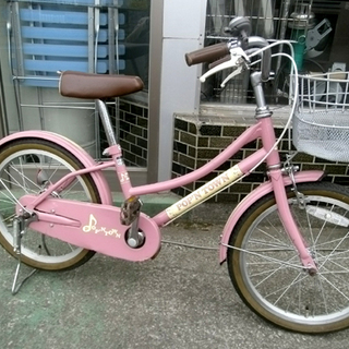 札幌市 子供用自転車 18インチ ＰＯＰ’N TOWN キッズ　ピンク