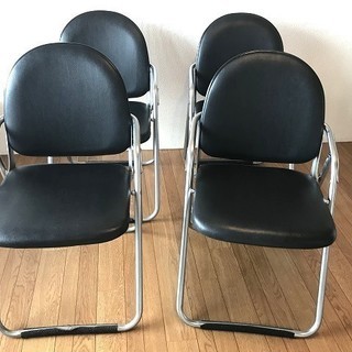 折りたたみ椅子（コクヨ国産・ソフトクッションタイプ）4脚セット