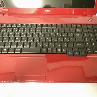 ノートパソコン NEC製/Core i7/4GB/750GB/office/人気のレッド！