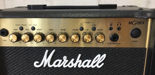 マーシャルギターアンプMG-GOLD【MG15FX GOLD】新品