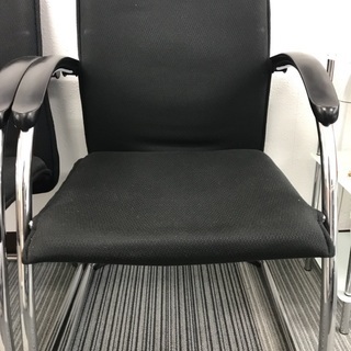 ミーティングルーム用椅子4脚セット　ブラック