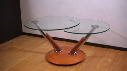 Ronald Schmitt/ ロナルドシュミット ドイツ製 可動式ガラステーブル