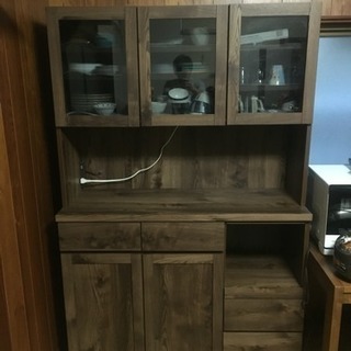 食器棚 大川家具 超美品 ウォールナット
