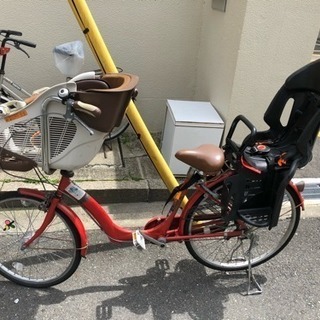 値下げ子供乗せ自転車 前後乗せ 三段変速 - その他 